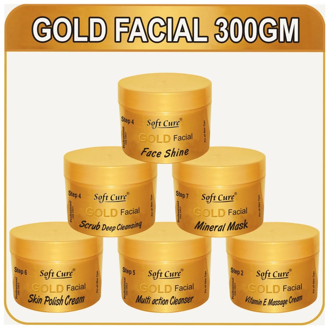 Gold Luxe Brightening Cream Set – 6 Pcs