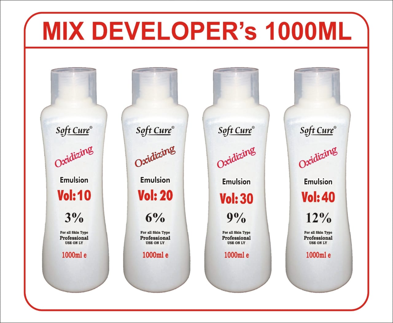 White Volume Developer – 1000ml Bottles
